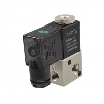 Black Case Electrical Part Pneumatic Air Solenoid Valve Coil DC 24V 3W