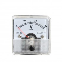 Plastic Housing AC 30V Analog Voltage Panel Voltmeter