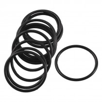 10 Pcs Black Rubber Oil Seal O Ring Gasket Washers 22mm x 19mm x 1.5mm