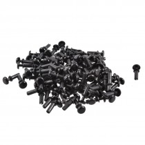 100 Pcs Disassemble Nylon Push Rivets Fasteners for 6.5-7.5mm Thick Panel