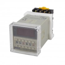 DH48S-S Digital Timer Time Delay Relay 0.01S - 99H 99M 8 Pins w Socket