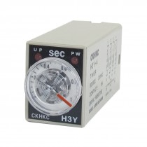 H3Y-4 AC 220V 4PDT 0-1 Seconds 1S 14 Pins Power on Time Delay Relay