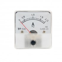 AC 0-2A Squared Panel Analog Ampere Meter Ammeter YS-50