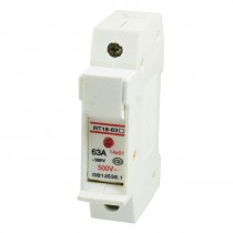 RT18-63 AC 380V/500V 63A 14x51mm Cylindrical Single Pole Fuse Holder w LED Light