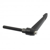 M6 6mm Dia 40mm Length Thread Metal Machine Adjustable Handle