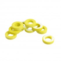 10 Pcs 18mm x 9mm x 5mm Yellow White Iron Core Power Inductor Ferrite Ring