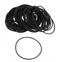 40mm x 1.5mm Nitrile Rubber O Ring Black NBR Seals 50 Pcs
