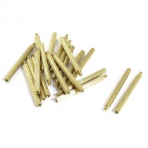 20 Pcs Male to Female Thread Brass Pillars Standoff Spacer M2x32mmx35mm