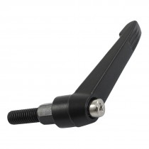M6 6mm Dia 16mm Length Thread Metal Machine Adjustable Handle