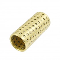 22mm x 60mm Gold Tone Brass Ball Bearing Cage Bushing Retainer