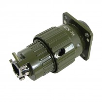 Army Green Metal Male Female 7-Pin Circular Connector Y2M-7TK