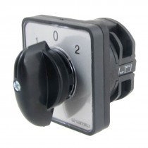AC 440V 240V 1-0-2 Position Rotary Cam Changeover Switch Black