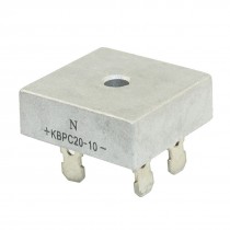 KBPC20-10 1000V 20A Single Phase Bridge Rectifier Half-Wave Silver Tone