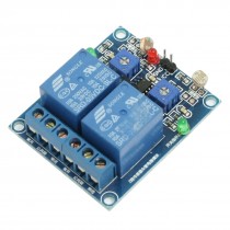 10A 250VAC/ 30VDC PLC Relay Photo Resistor Sensor Module 2 Channel for Arduino
