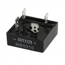 MB5010 1KV 50A Single Phase Bridge Rectifier Half-Wave Black