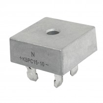 KBPC15-10 1KV 15A Single Phase Bridge Rectifier Half-Wave Silver Tone