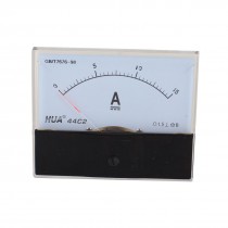DC 0-15A Current Rectangular Panel Analog Ammeter Measuring Tool