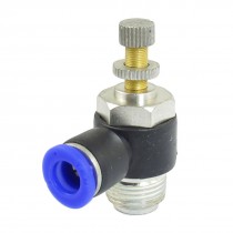 8mm Diameter Tube 3/8" PT Threaded Pneumatic Speed Controller Quick Connector