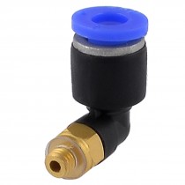 5mm Male Threaded to 6mm Pull in Tube L Shaped Pneumatic Quick Joint