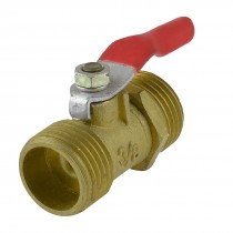 1/2" PT Male to Male Thread Metal Lever Handle Full Port Brass Ball Valve