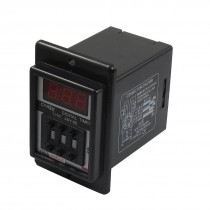 Black AC/DC 24V Power on Delay Timer Time Relay 0.01-9.99 Second 8 Pins ASY-3D