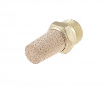 3/8" PT Thread Sintered Pneumatic Air Exhaust Silencer Muffler Gold Tone