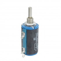 WXD3-13 4.7K ohm 2W Watts 4mm Round Shaft Rotary Wire Wound Potentiometer