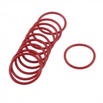 10pcs 28mm Outside Dia 2mm Thickness Industrial Rubber O Rings Seals