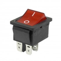 AC 250V/10A 125V/15A Double Pole Single Throw I/O Rocker Switch
