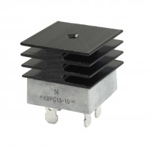 KBPC15-10 15A 1KV Single Phase Bridge Rectifier Half-Wave White w Heatsink