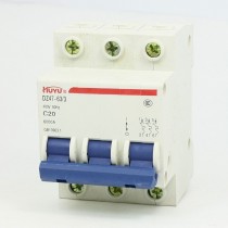 AC 400V 20Amp 3-Pole 3P Overload Protection MCB Mini Circuit Breaker