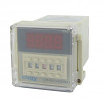 DH48S-1Z LCD Display Time Timer Delay Relay 8-Pin SPST 0.01S-99H99M AC 48V