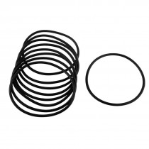10 Pcs Black Rubber 75mm x 3mm Oil Seal O Rings Gaskets Washers