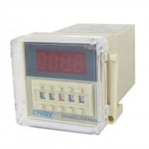 DH48S-2ZH LCD Display Time Timer Delay Relay 8-Pin DPDT 0.01S-99H99M AC/DC24V