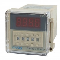 DH48S-2Z LCD Display Time Timer Delay Relay 8-Pin DPDT 0.01S-9999H AC 48V