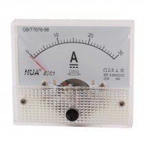 85C1 DC 0-30A Class 2.5 Rectangle Analog Amperemeter Panel Meter Gauge