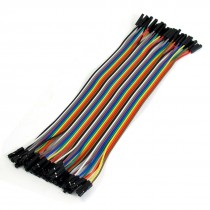 20cm Long F/F Solderless Flexible Breadboard Jumper Cable Wire 40 Pcs