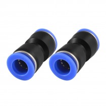 Pair Air Pneumatic 10mm/10mm Quick Connector Straight Push In Joints Coupler