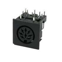 Right Angle DIN 8 Pin PCB Mounting Female Sockets for PC Keyboard