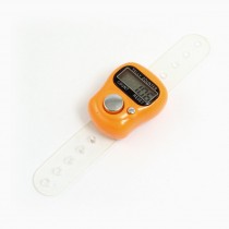 Orange Case 5 Digit LCD Electronic Finger Counter Hand Tally