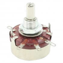 2.2K ohm 2W Watts 6mm Round Shaft Rotary Taper Carbon Potentiometer WTH118