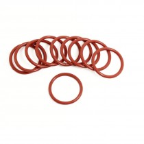 10pcs 33mm Outside Dia 3mm Thickness Industrial Rubber O Rings Seals