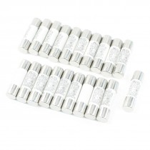 20 Pcs 500V 3A 10 x 38mm Cylindrical Ceramic Tube Fuses Link RT14 RT18 RO15