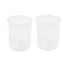 100mL Capacity Measuring Cup Laboratory Set Polypropylene Beaker Pair