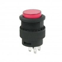 Red Round Cap SPDT 4 Pins Momentary Push Button Switch AC 250V 1.5A 125V 3A