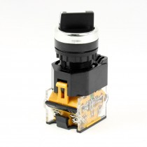 AC 380V 10A 1NO 1NC DPST Latching 2 Position Rotary Selector Push Button Switch