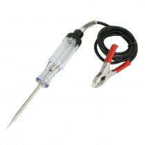 DC 6-24V Auto Electrical Voltage Tester Electroprobe Black Clear w Clip