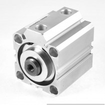 Double Action 50mm Bore 40mm Stroke Push in Slot Compact Air Cylinder