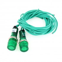 2Pcs 23.6" Long Wires Water Heater Indicator Lamp Green Light AC 380V