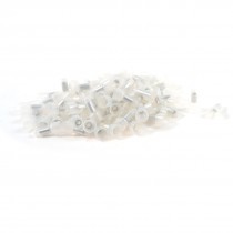100 Pcs 9mm x 19mm Plastic Safe Closed End Wire Connectors Caps